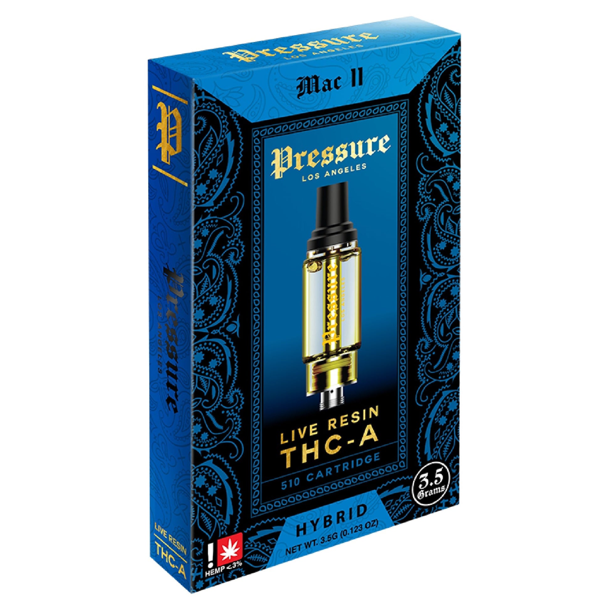 Pressure Live Resin THC-A Cartridge - 3500mg Mac 11