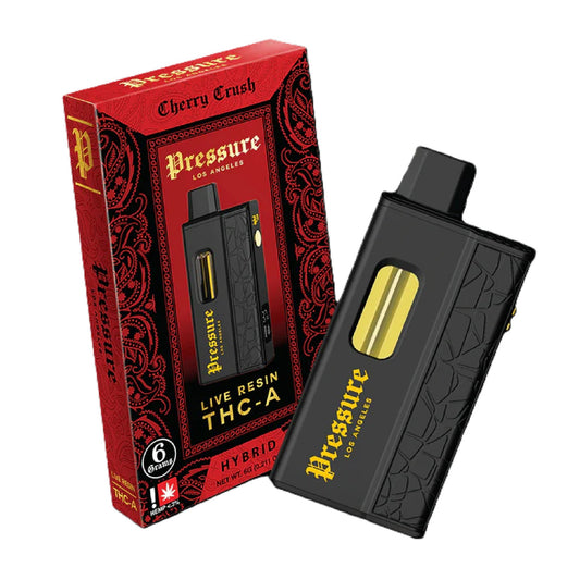 Pressure Live Resin THC-A Vaporizer - 6000mg Cherry Crush (H)