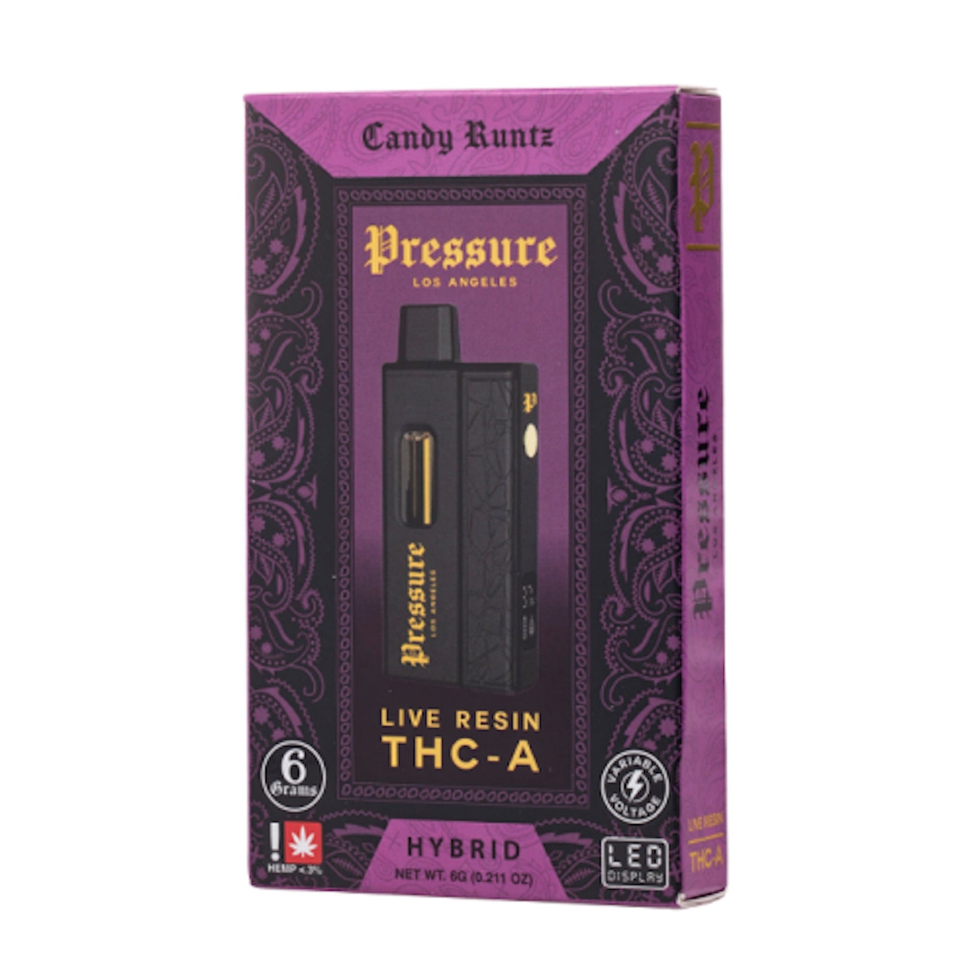 Pressure Live Resin THC-A Vaporizer - 6000mg