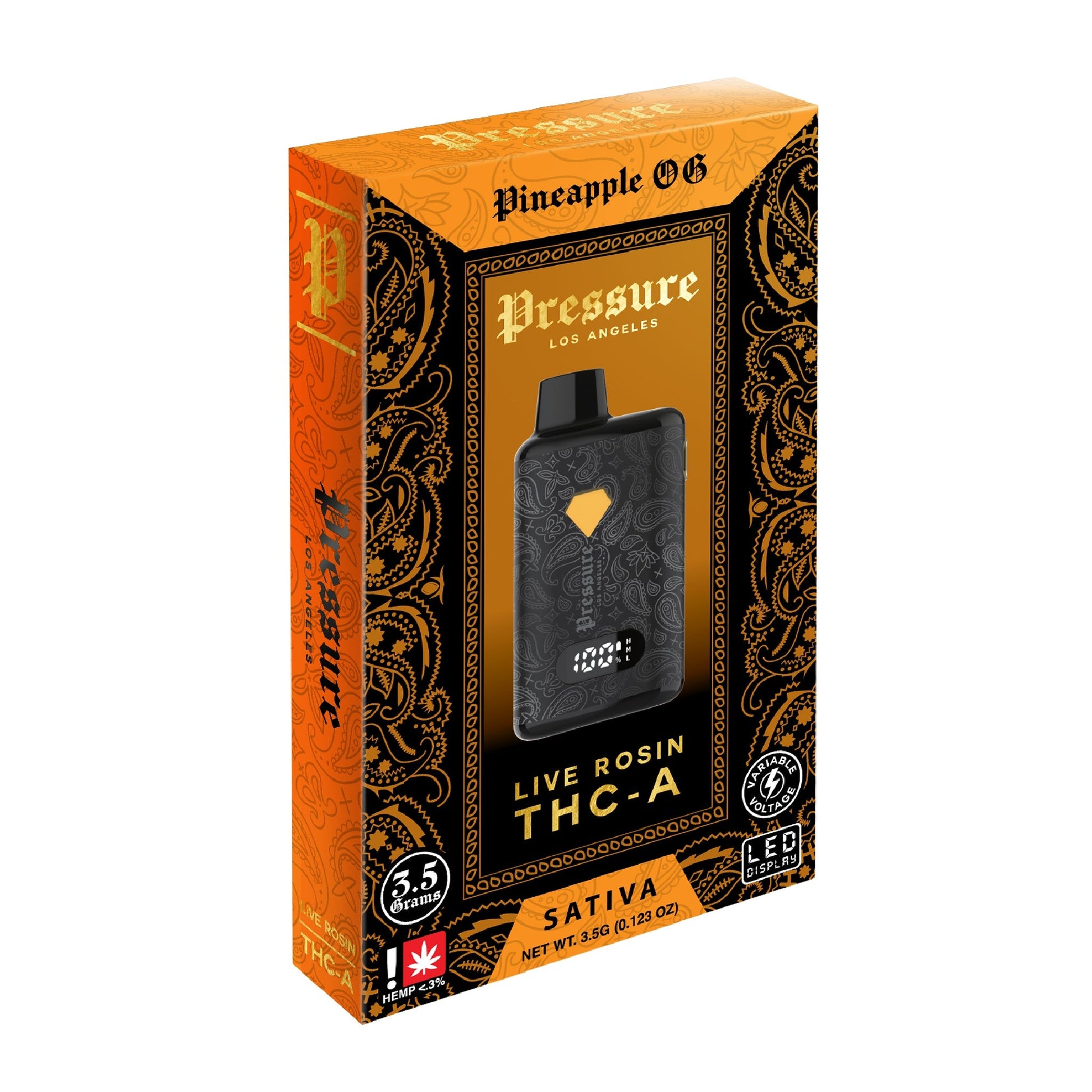Pressure Live Rosin THC-A Vaporizer - 3500mg - Everything 420 Pressure Live Rosin THC-A Vaporizer - 3500mg - Everything 420