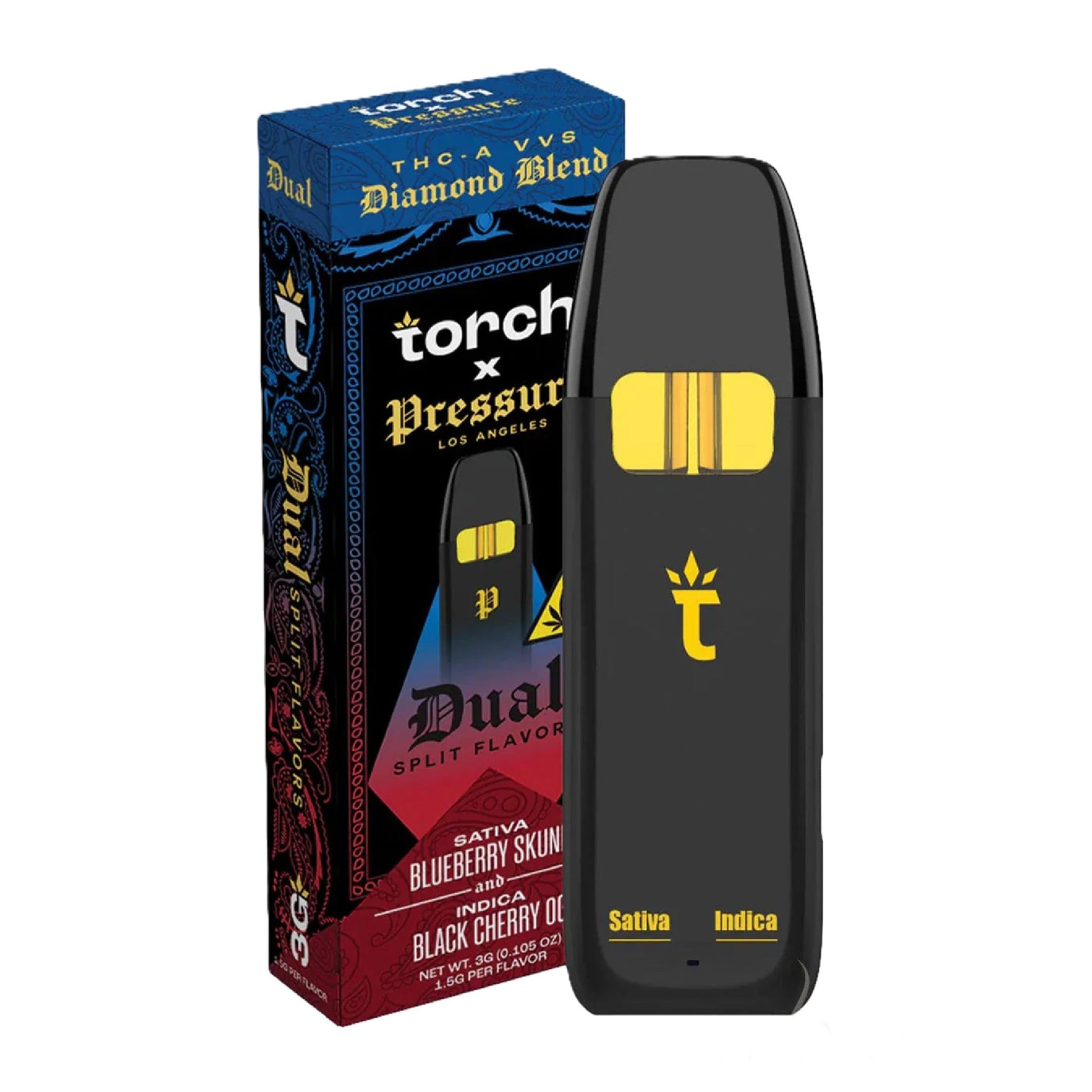 Pressure x Torch Dual Split Flavors THC-A VVS Vaporizer - 3000mg - Everything 420 Pressure x Torch Dual Split Flavors THC-A VVS Vaporizer - 3000mg - Everything 420