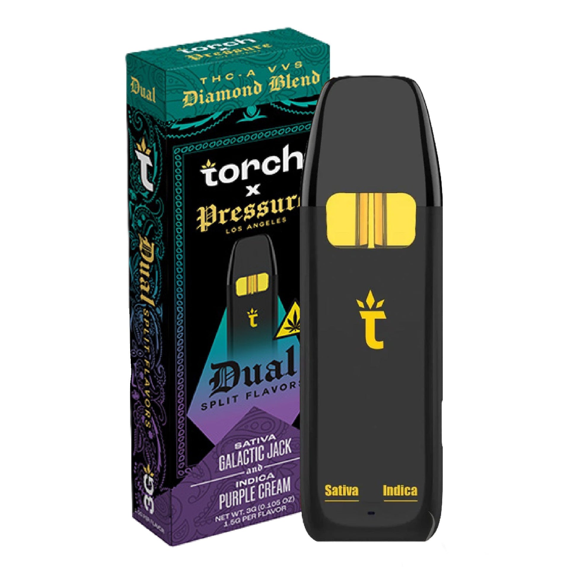 galactic disposable vape review Pressure x Torch Dual Split Flavors THC-A VVS Vaporizer - 3000mg
