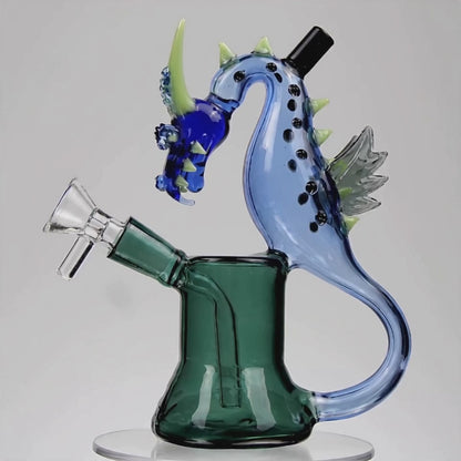 The Sea Dragon Bubbler Bong - 7in