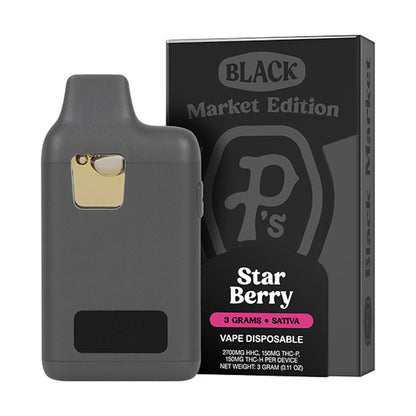 Ps Black Market THC-P + THC-H Vaporizer - 3000mg Star Berry (S)