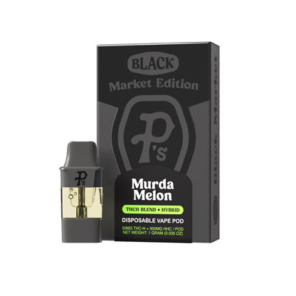 Ps Black Market Vaporizer Starter Kit Murda Melon Pod Refill (H)