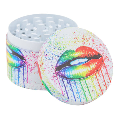 Pucker Up Grinder - 50mm Rainbow Dots