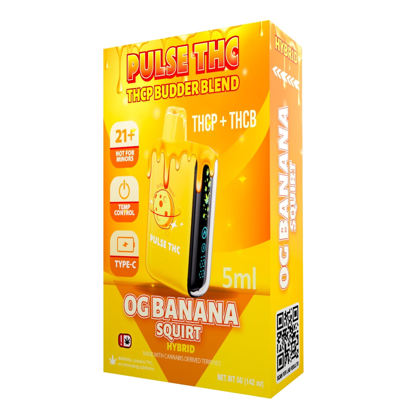 Pulse THC-P Budder Blend Vaporizer - 5000mg OG Banana Squirt (H)