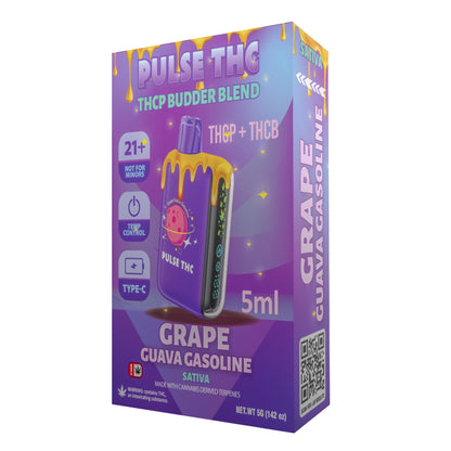 Pulse THC-P Budder Blend Vaporizer - 5000mg Grape Guava Gasoline (S)