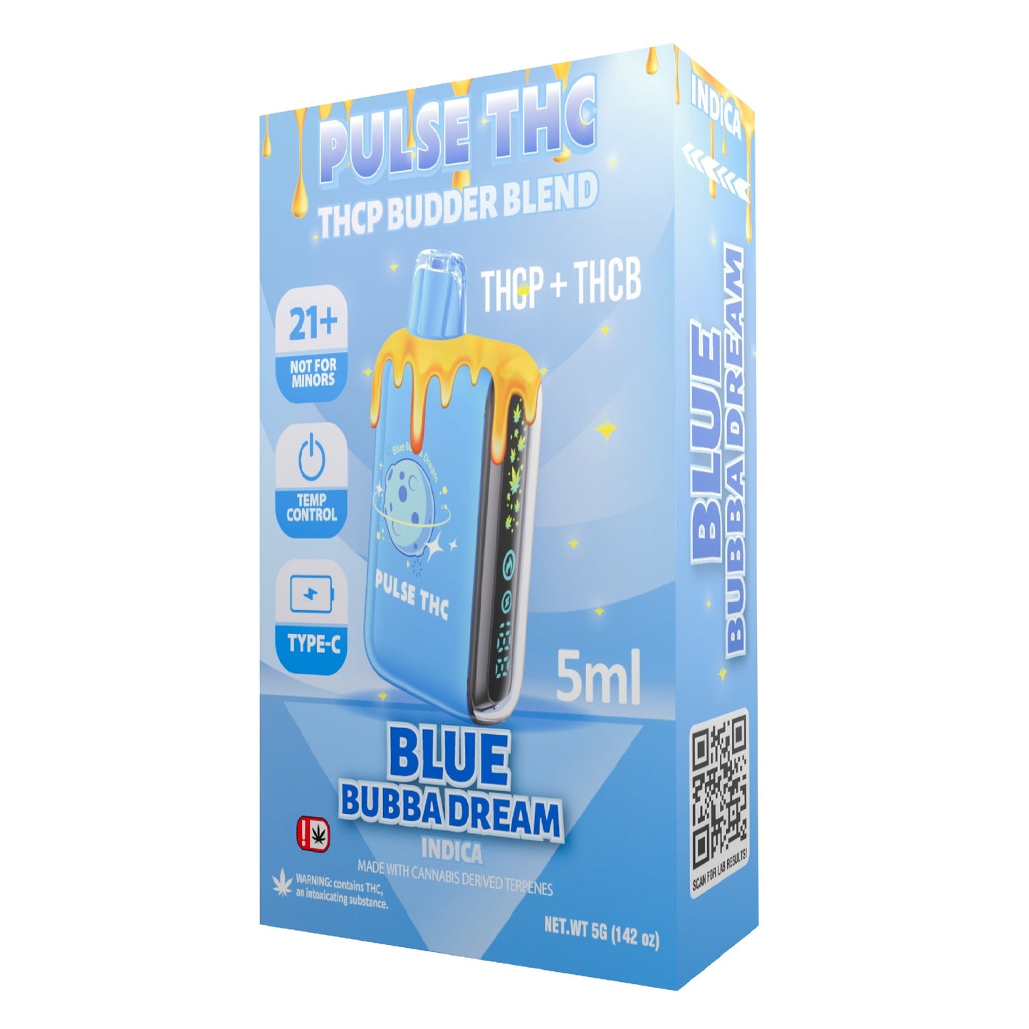 Pulse THC-P Budder Blend Vaporizer - 5000mg Blue Bubba Dream (I)