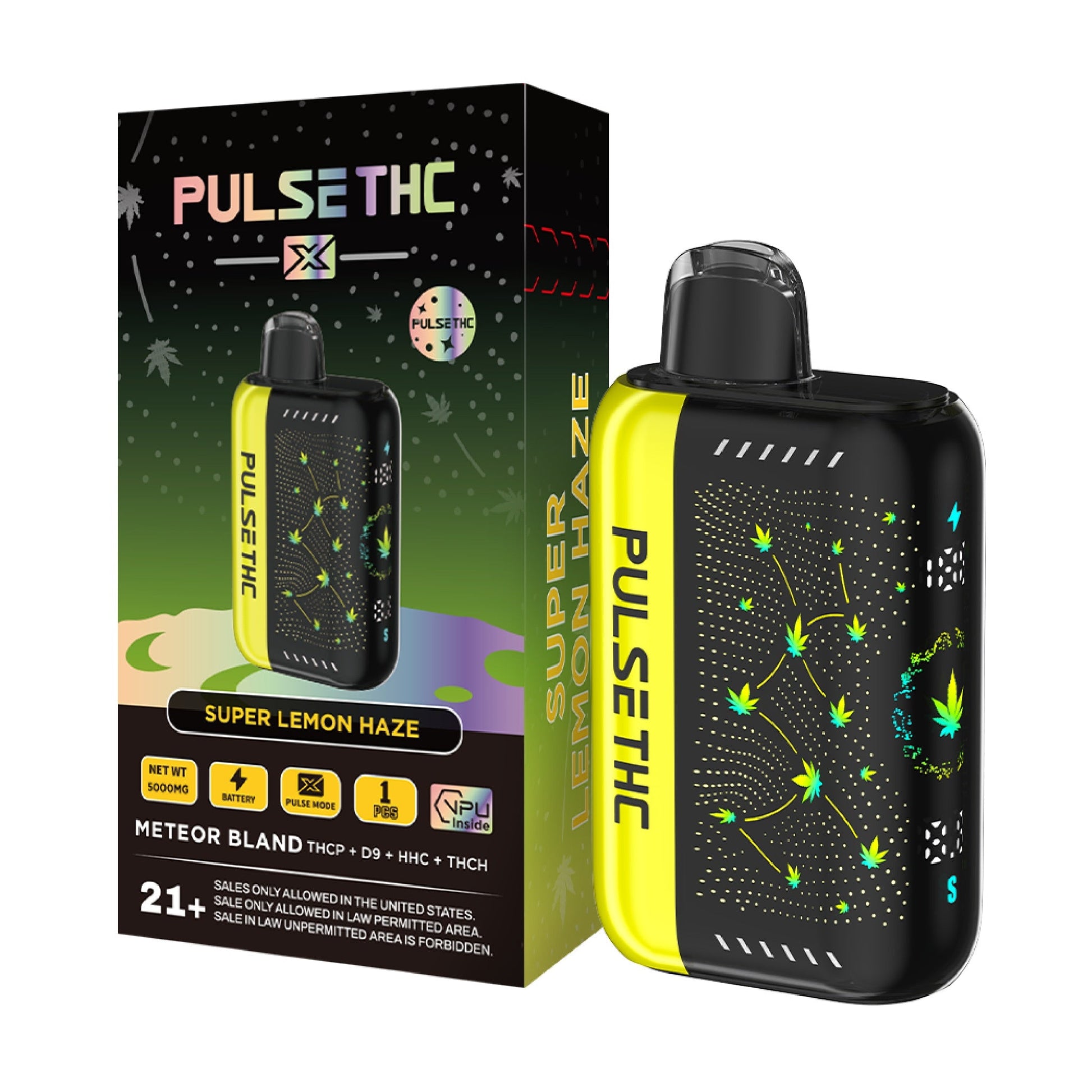 Pulse THC X Vaporizer - 5000mg Super Lemon Haze (S)
