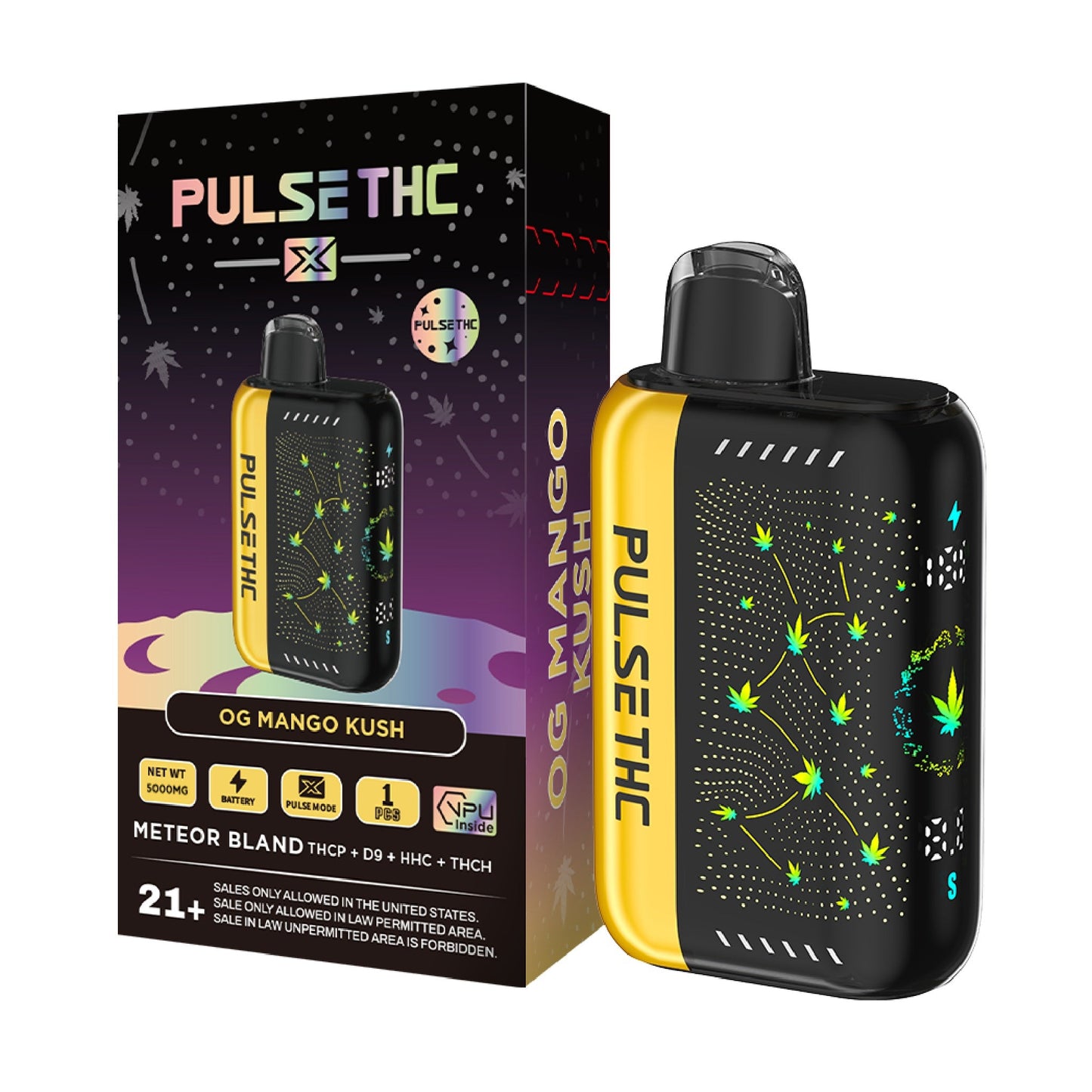 Pulse THC X Vaporizer - 5000mg OG Mango Kush (H)