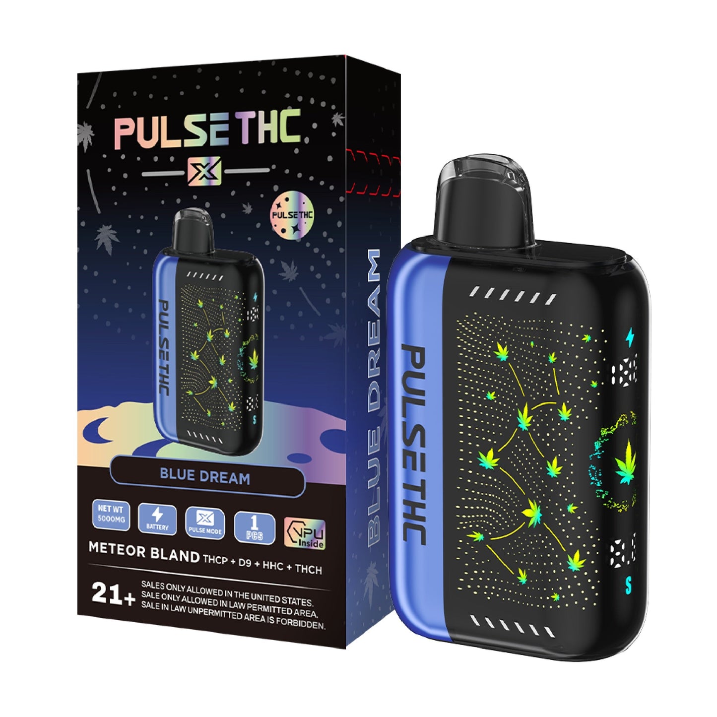 Pulse THC X Vaporizer - 5000mg Blue Dream (H)