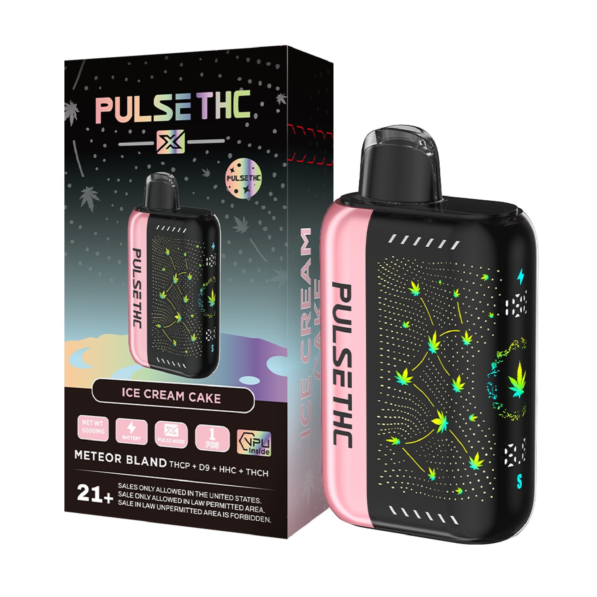 Pulse THC X Vaporizer - 5000mg Ice Cream Cake (I)