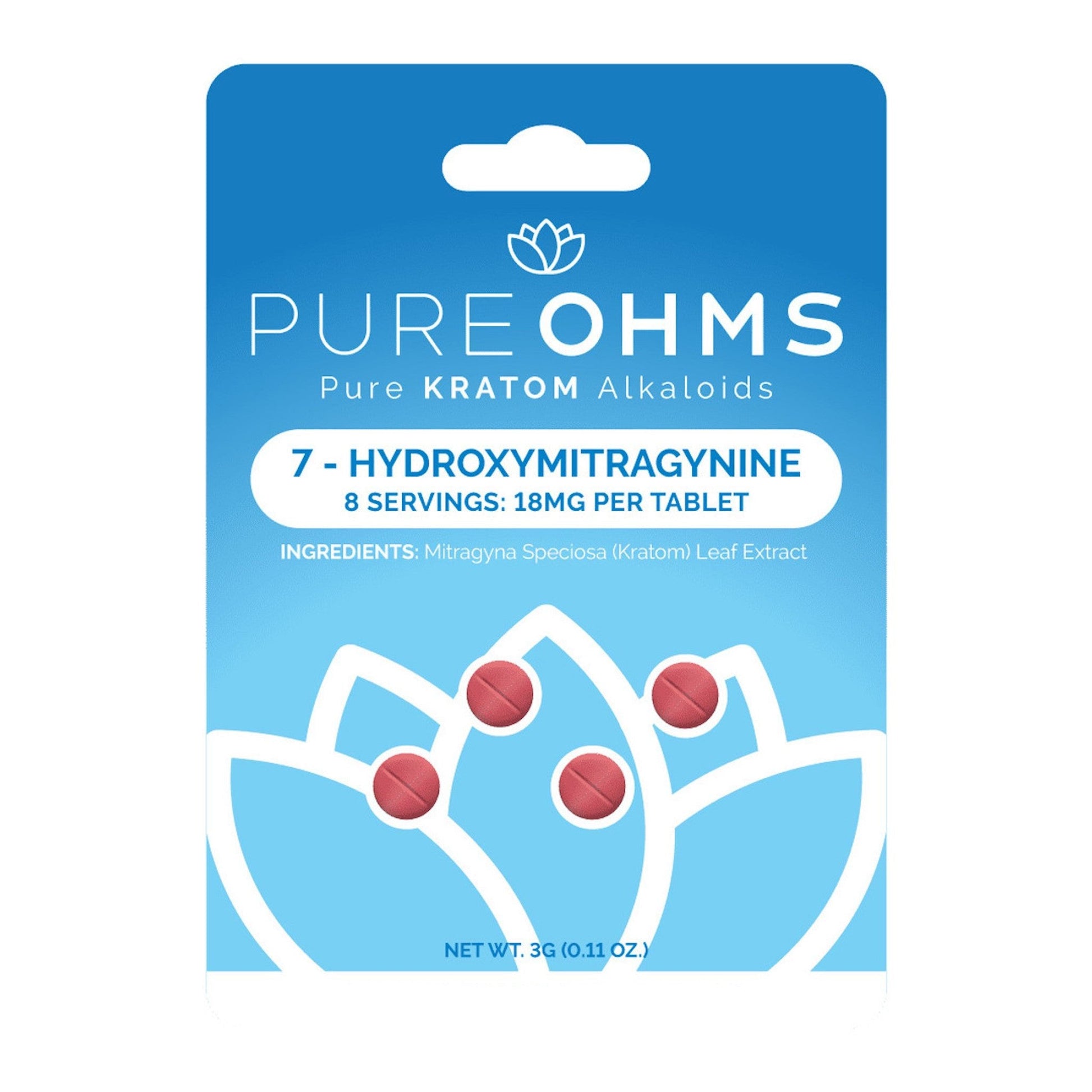 PureOHMs 7-Hydroxy Tablet- 72mg (4ct)