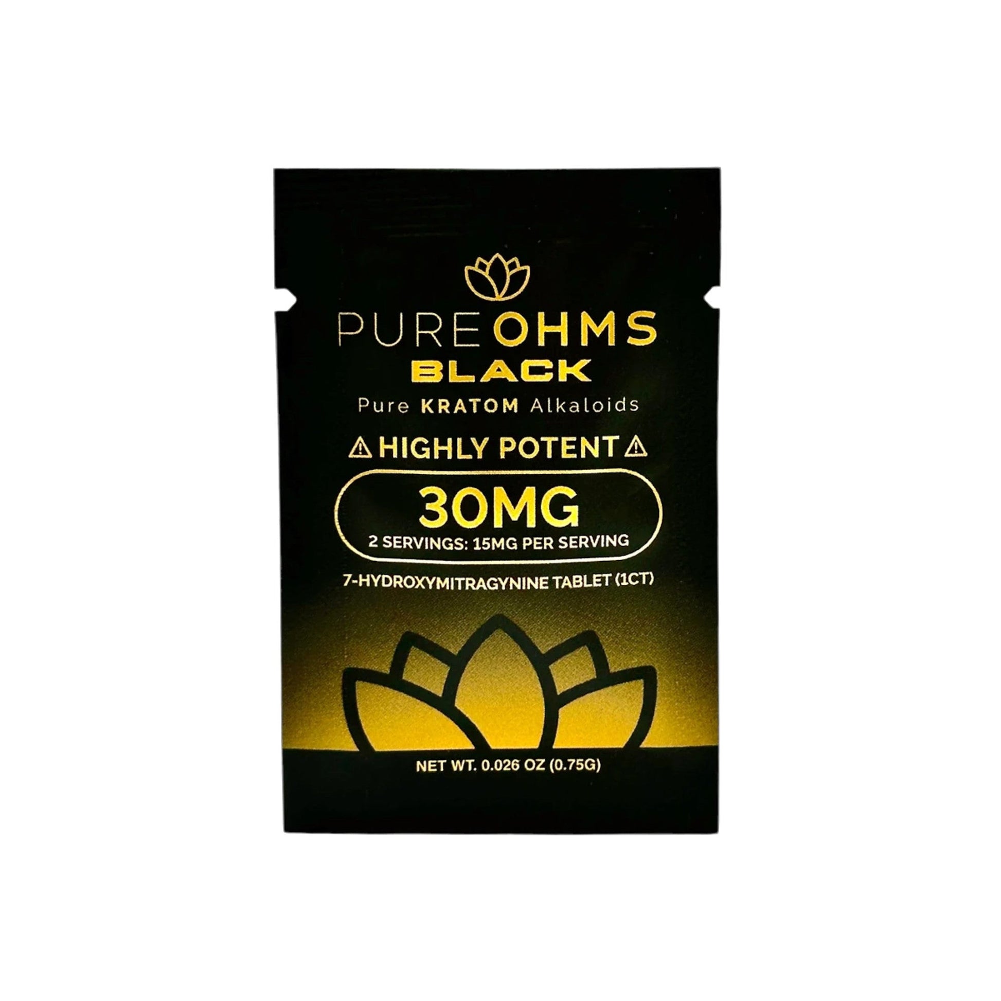 PureOHMs Black 7-Hydroxy Tablet- 30mg