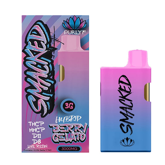 Purlyf Smacked Live Resin Vaporizer - 3000mg Berry Gelato