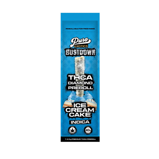 Puro Bust Down THC-A Pre-Rolls - 2000mg Ice Cream Cake