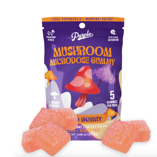 Purple Enhanced Microdose Wild Berry Gummies