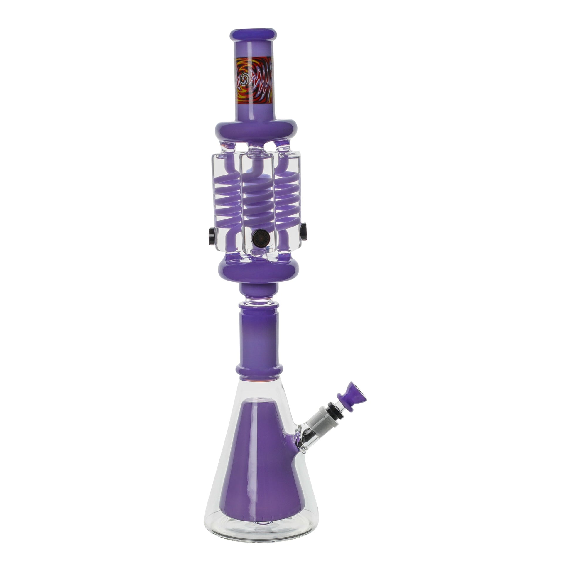 Quadruple Helix Glyco Chill Bong - 23in Purple