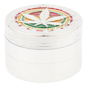 Rasta Leaf Grinder - 52mm White