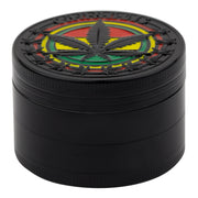 Rasta Leaf Grinder - 52mm Black