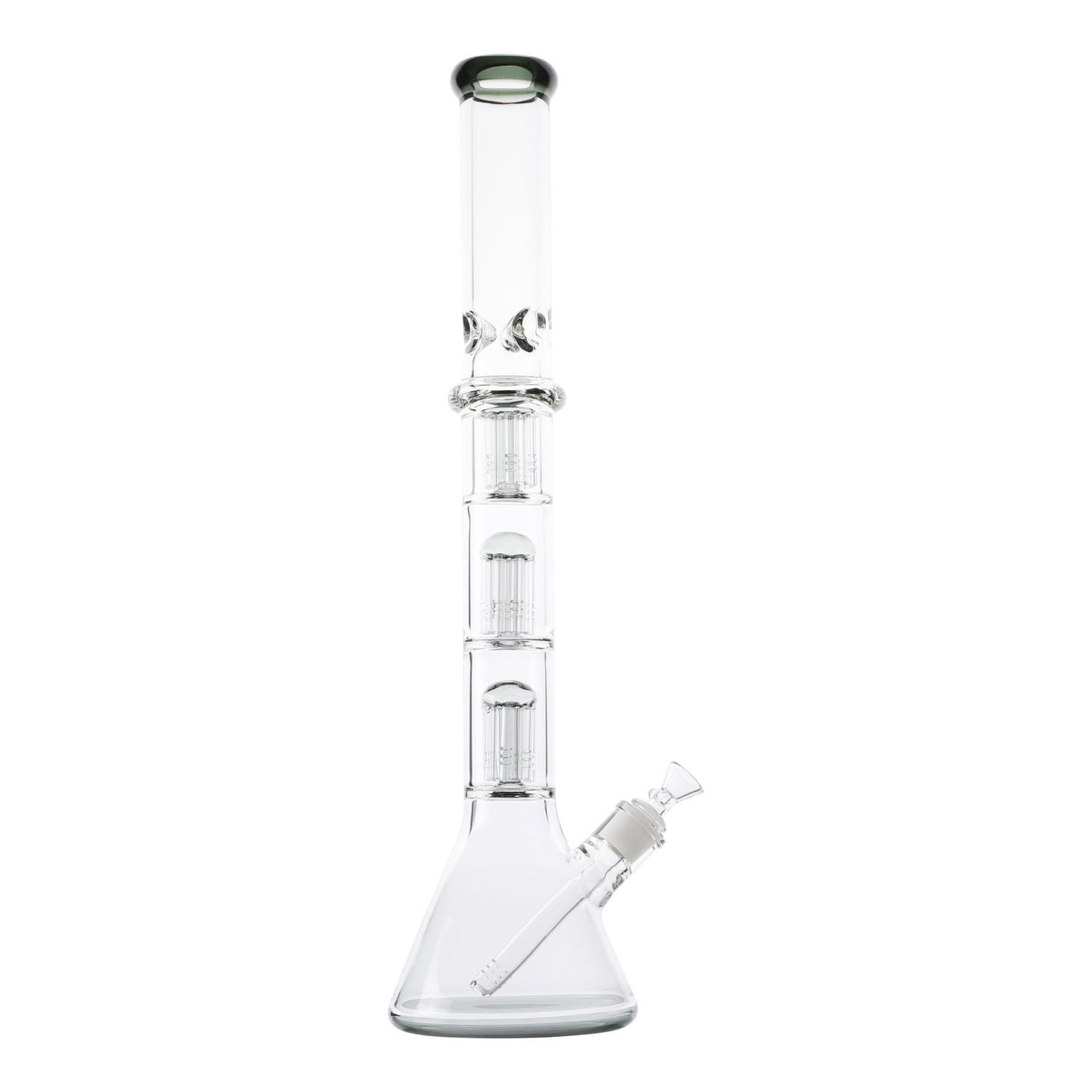 Ringed Triple Tree Perc Bong - 21in - Everything 420