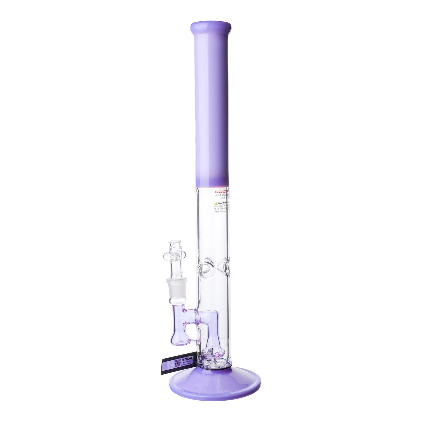 ROOR Tech Fixed Straight Tube Bong - 18in