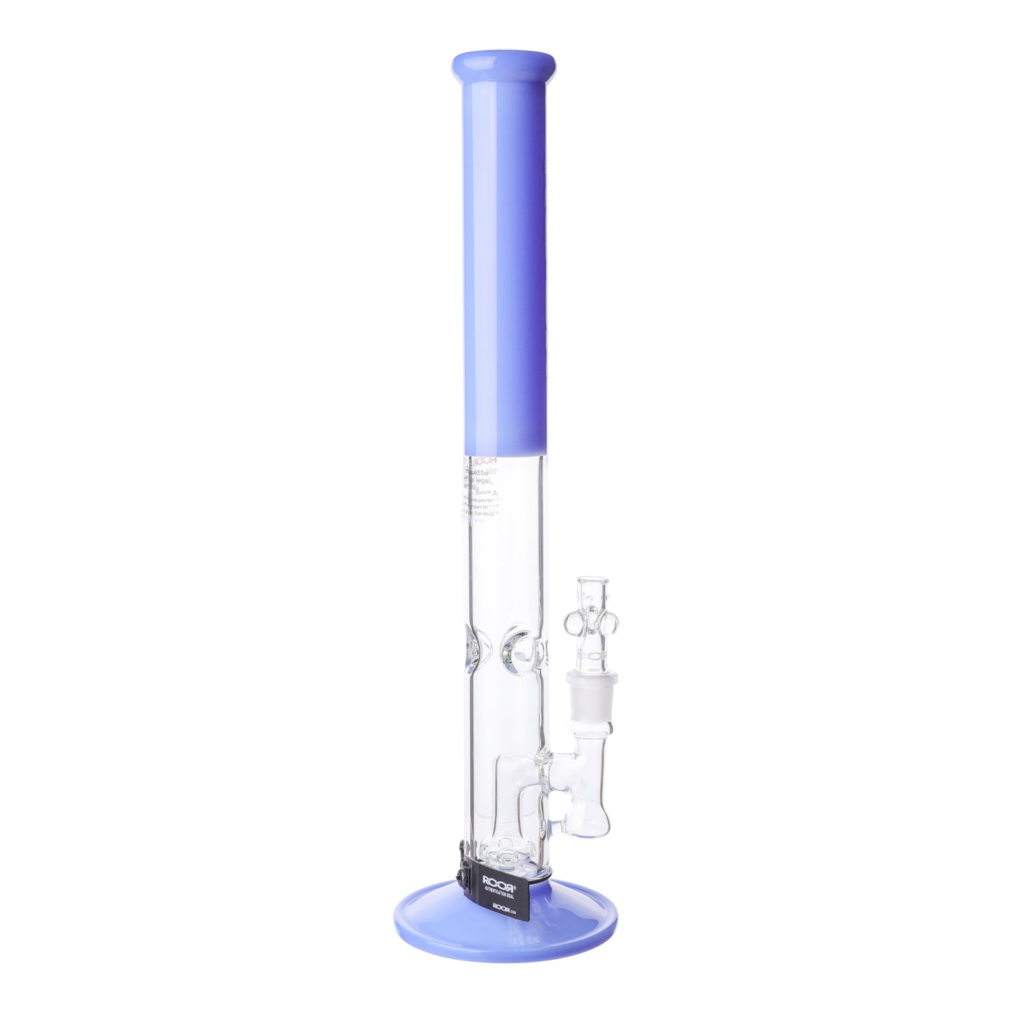 ROOR Tech Fixed Straight Tube Bong - 18in Violet