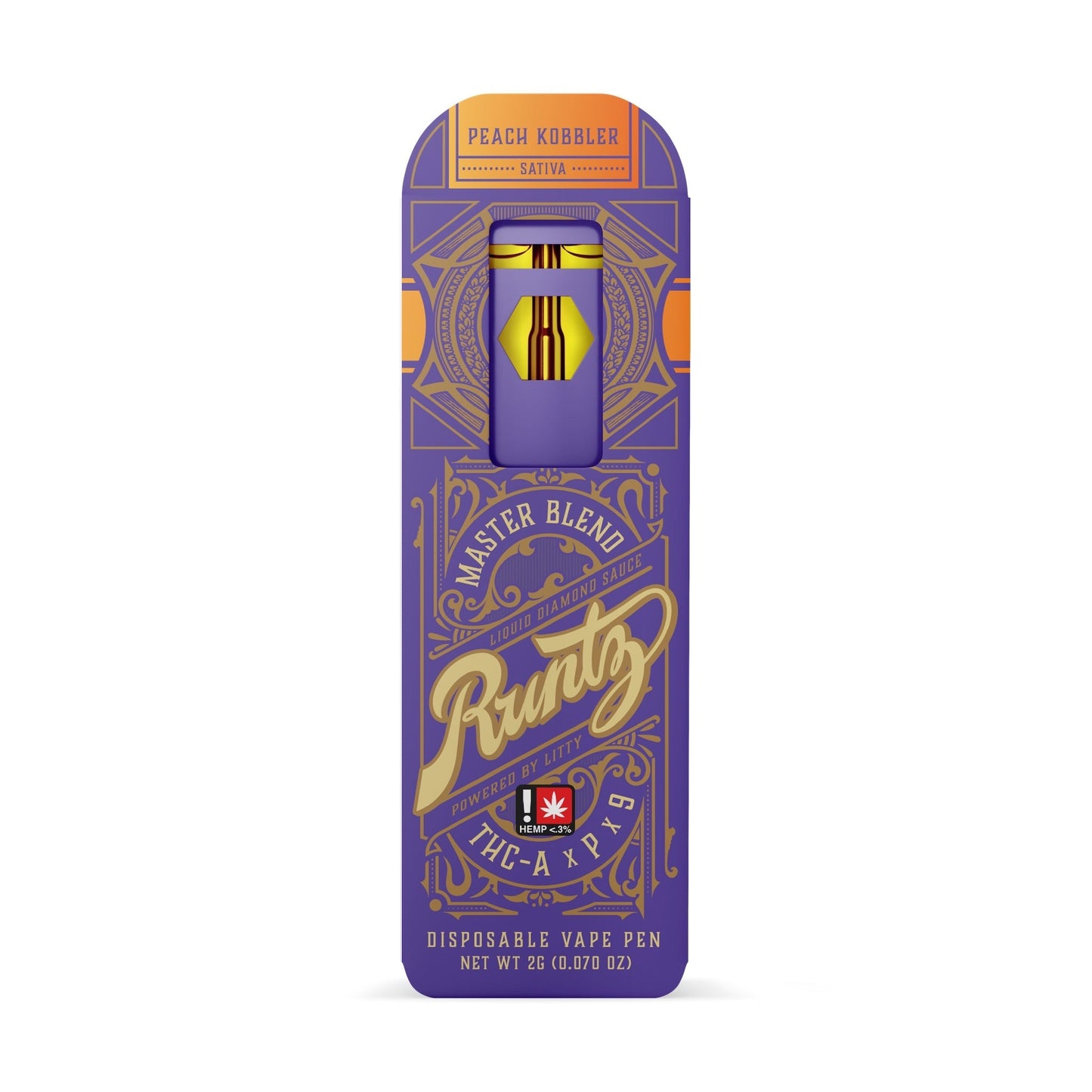 Runtz Masterblend Vaporizer - 2000mg Peach Kobbler