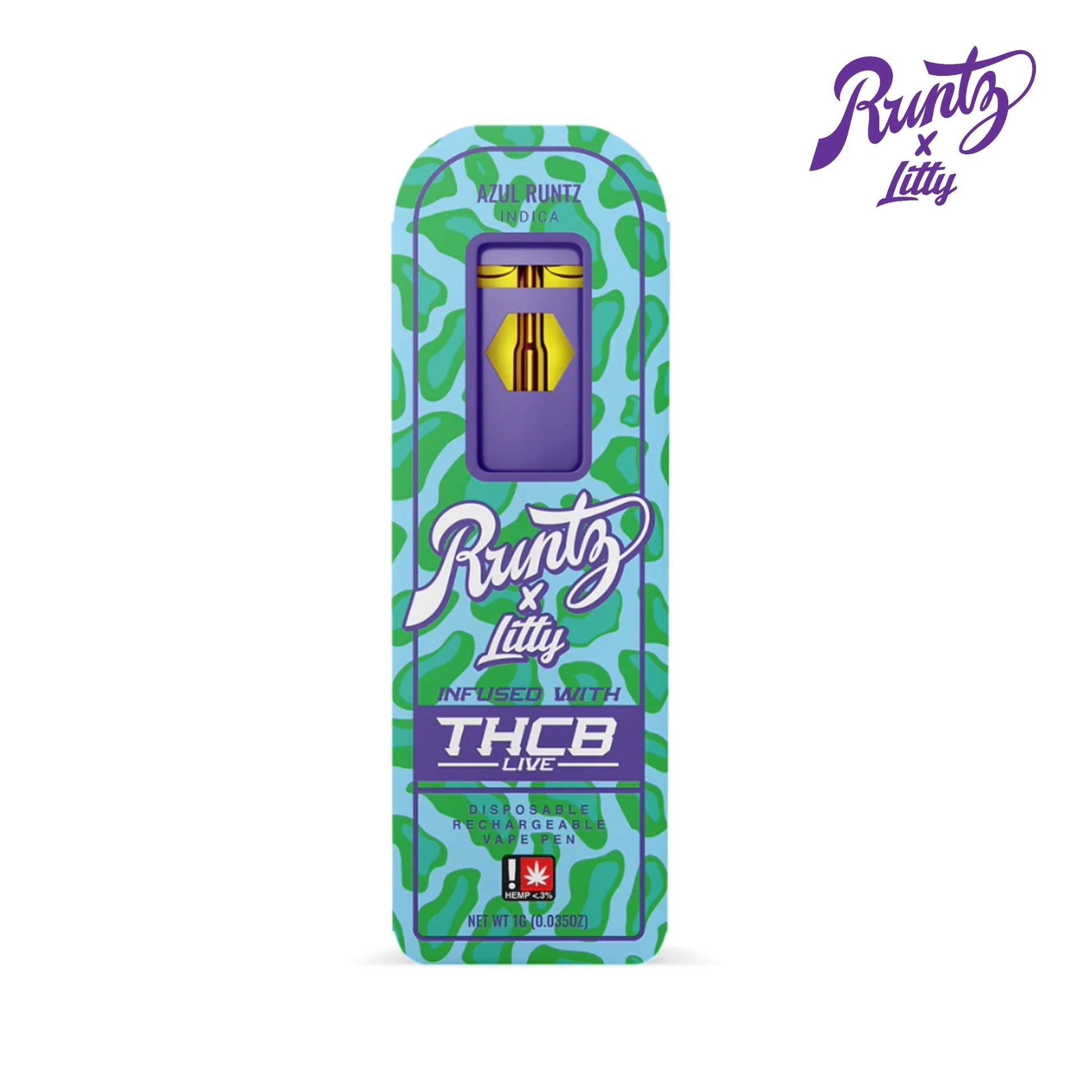 Runtz x Litty THC-B Vaporizer - 1000mg Azul Runtz