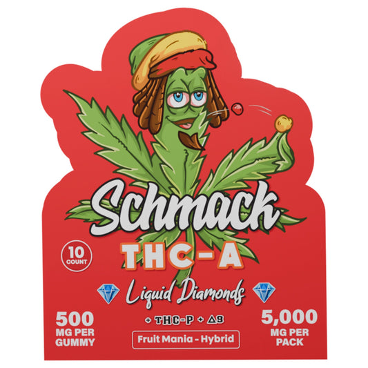 Schmack Liquid Diamonds THC-A Fruit Mania Gummies - 10ct