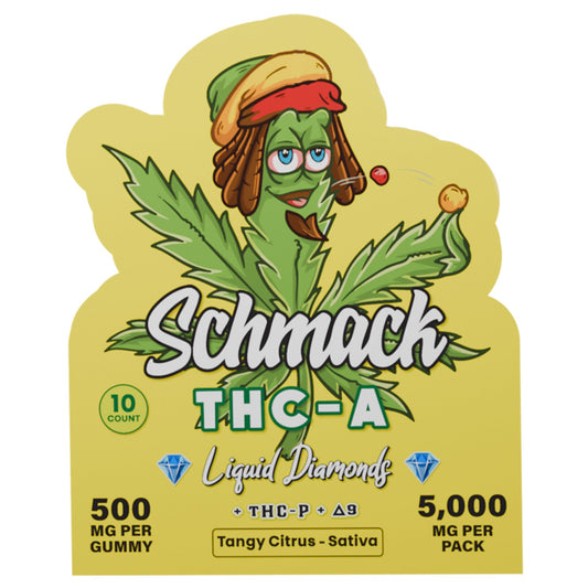 Schmack Liquid Diamonds THC-A Tangy Citrus Gummies - 10ct