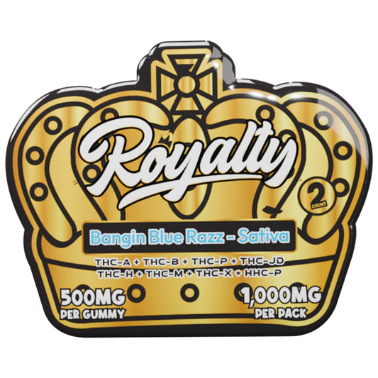 Schmack Royalty Blend Bangin Blue Razz Gummies - 2ct