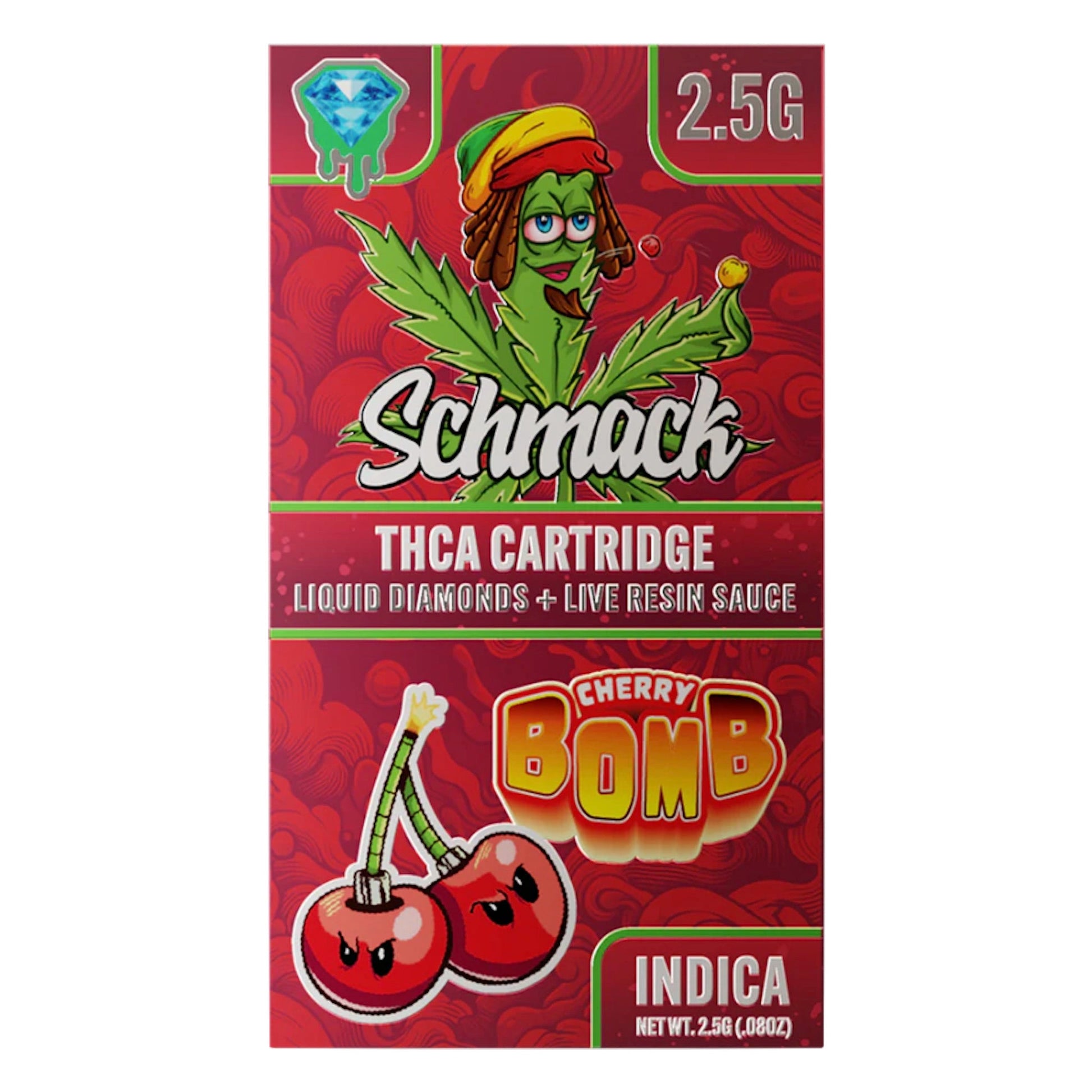 Schmack THC-A Cartridge - 2500mg Cherry Bomb