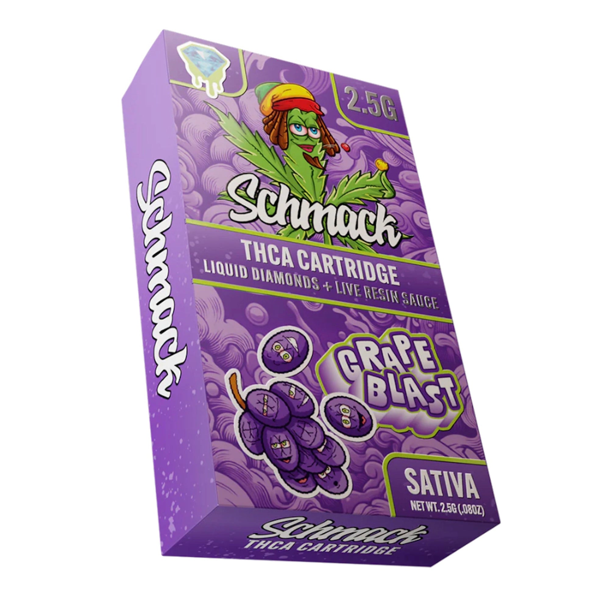 Schmack THC-A Cartridge - 2500mg Grape Blast