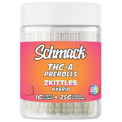 Schmack THC-A Pre-Rolls - 25ct Zkittlez (H) / 1 Pack