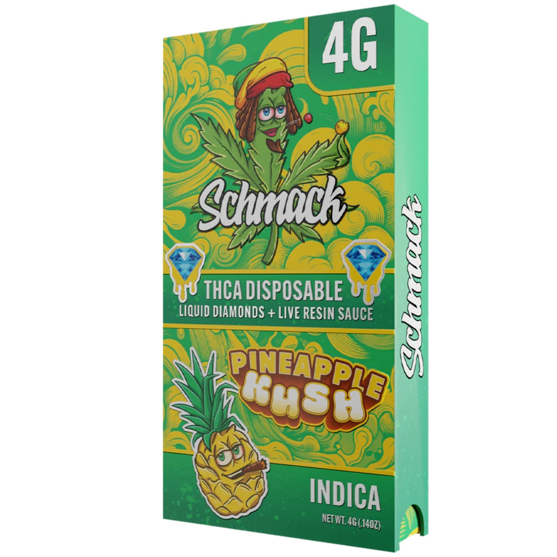 Schmack THC-A Vaporizer - 4000mg PIneapple Kush (I)