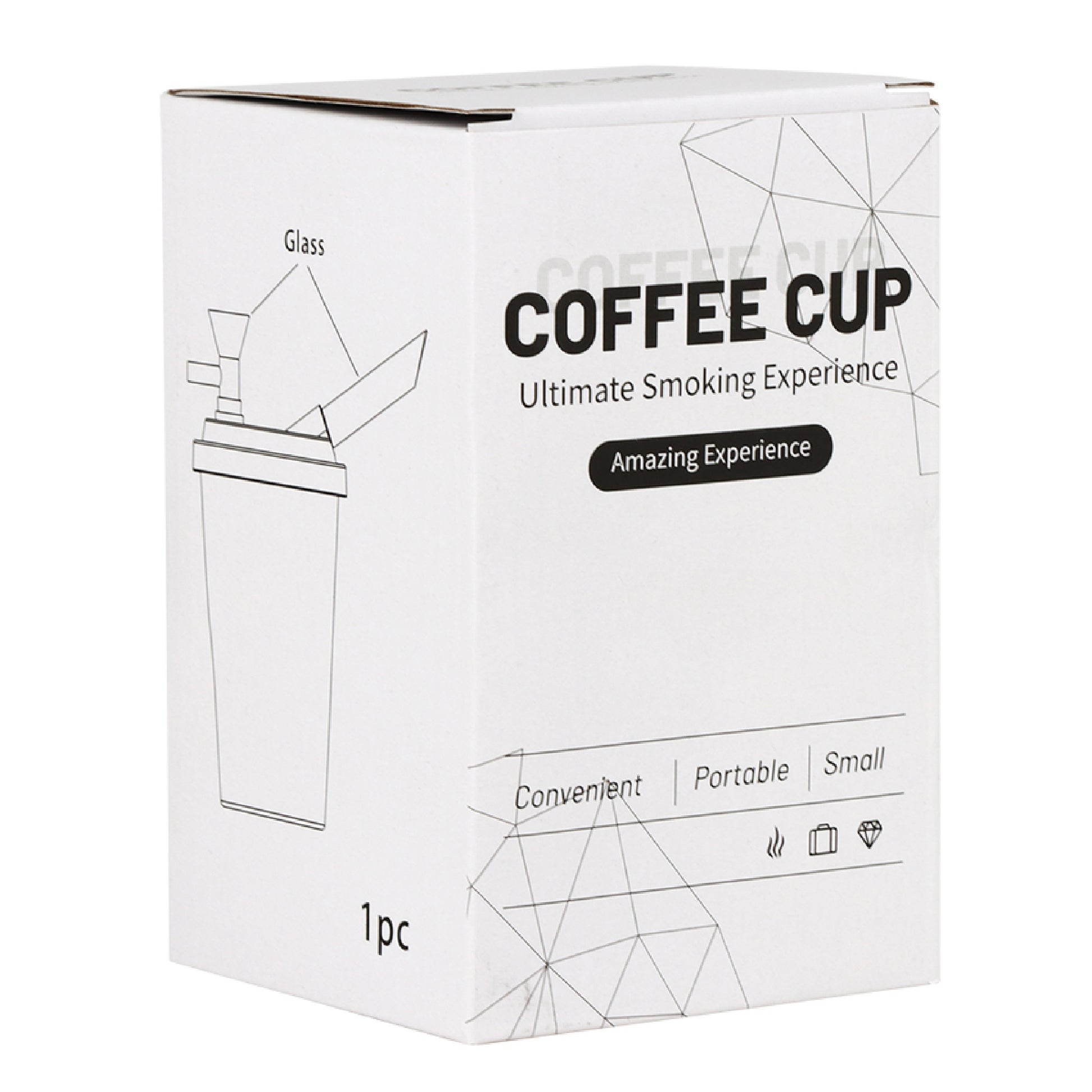 Secret Sip Coffee Cup Acrylic Bubbler - 7in