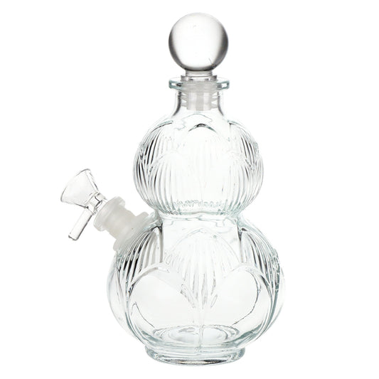 SeshGear Clear Vintage Gourd Bubbler - 8in