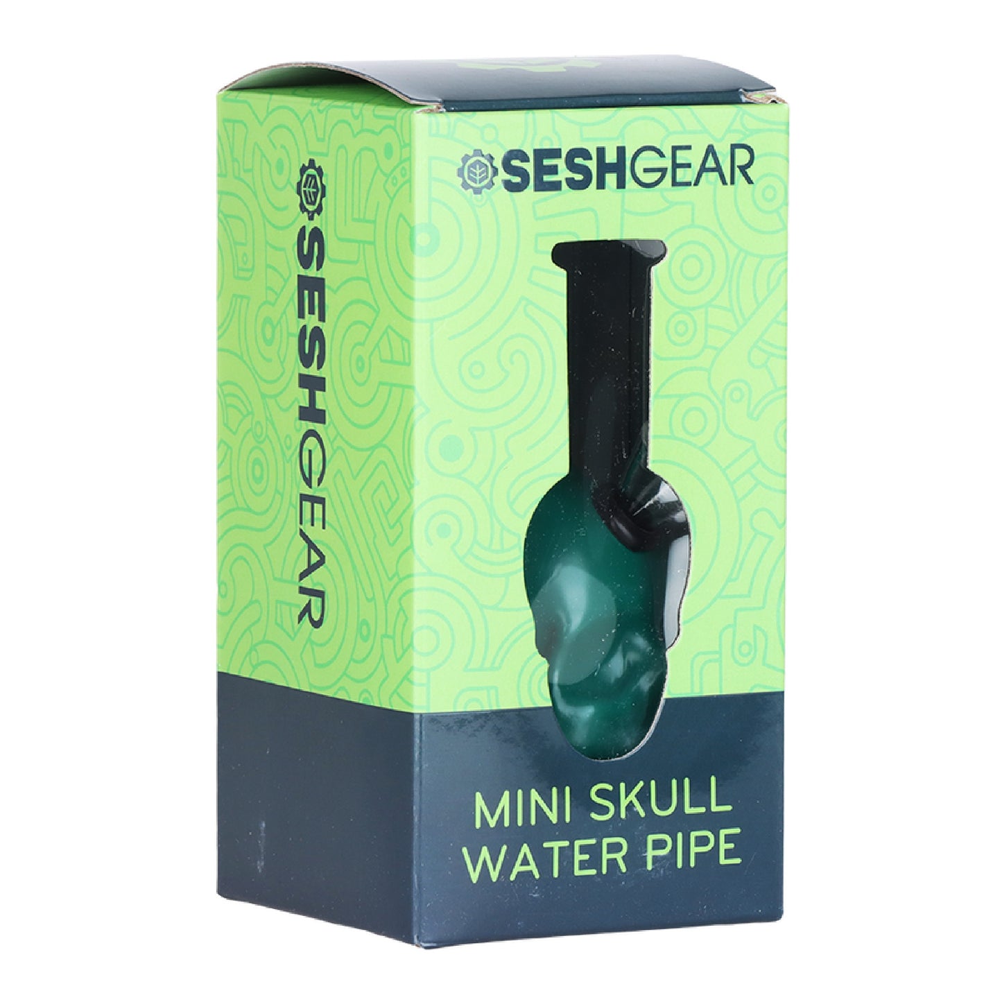 SeshGear Pastel Skull Glass Bong- 6in
