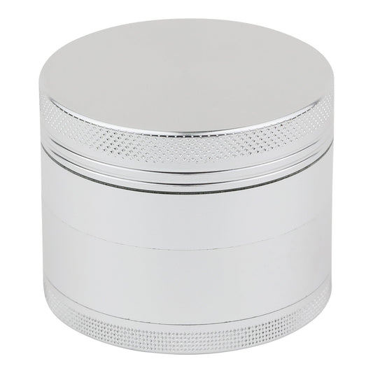 Shiny 4 Piece Grinder - 53mm Silver