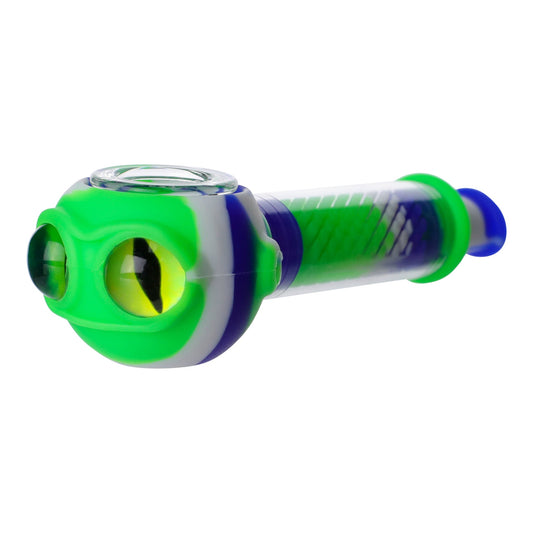 Silicone Side Eye Pipe - 2in Blue