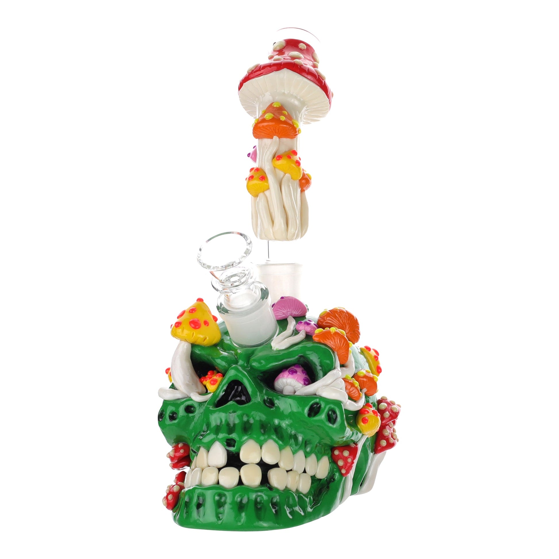 Skull Decay Bubbler Bong - 10in