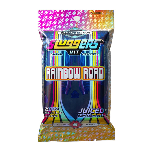 Sluggers Hit Juiced Original THC-A Pre Rolls - 3.5g (5ct) Rainbow Road (S)