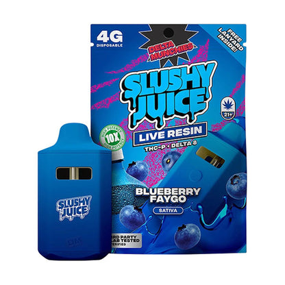 Slush Juice Delta 8 + THC-P Vaporizer - 4000mg Blueberry Faygo (S)