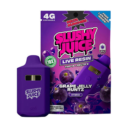 Slush Juice Delta 8 + THC-P Vaporizer - 4000mg Grape Jelly Runtz (H)
