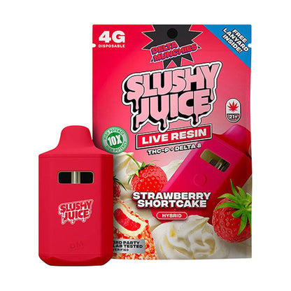 Slush Juice Delta 8 + THC-P Vaporizer - 4000mg Strawberry Shortcake (H)