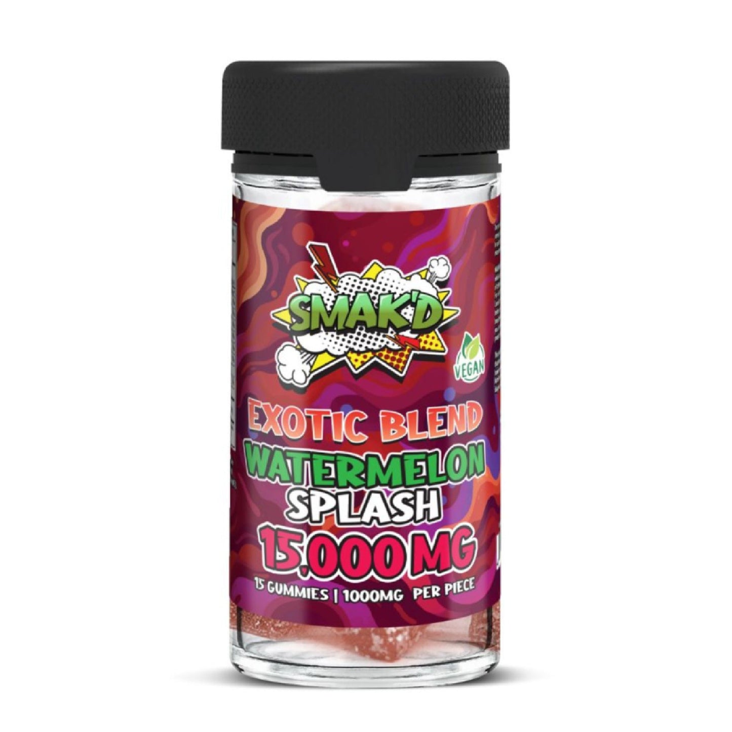 Smakd Exotic Blend Gummies - 15000mg Watermelon / 1 Pack