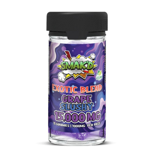 Smakd Exotic Blend Gummies - 15000mg Grape Slushy / 1 Pack