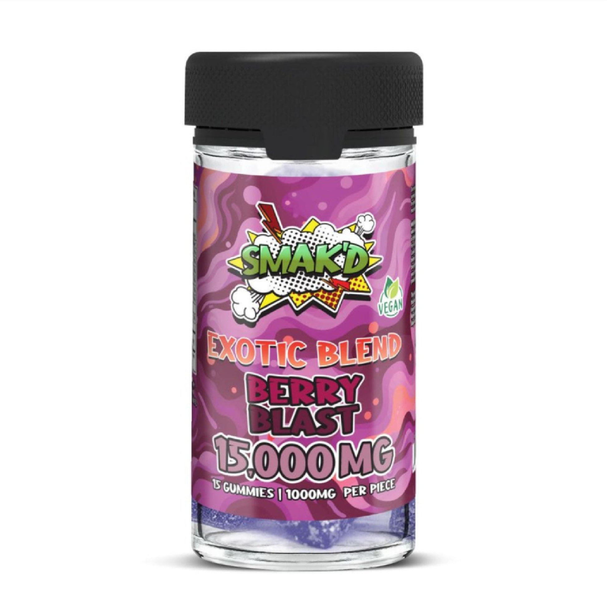 Smakd Exotic Blend Gummies - 15000mg Berry Blast / 1 Pack